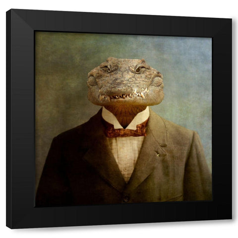 The Boss Black Modern Wood Framed Art Print with Double Matting by Roch, Martine