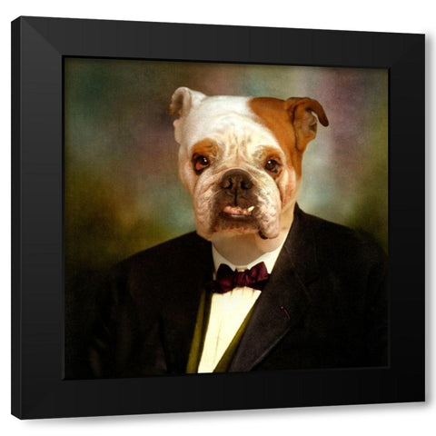 The Sweet Grandpa Black Modern Wood Framed Art Print with Double Matting by Roch, Martine