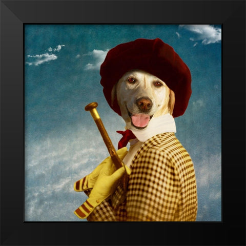 The Extravagant Black Modern Wood Framed Art Print by Roch, Martine