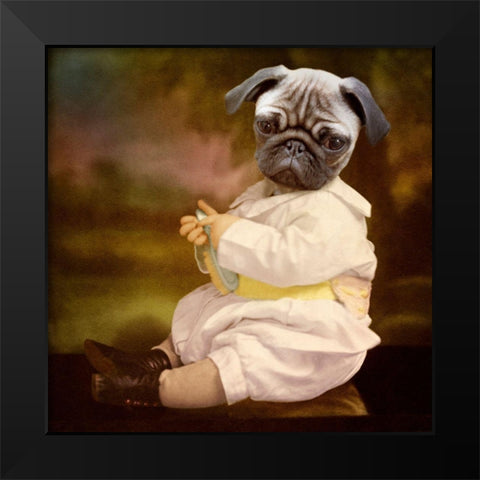 Tommy Boy Black Modern Wood Framed Art Print by Roch, Martine