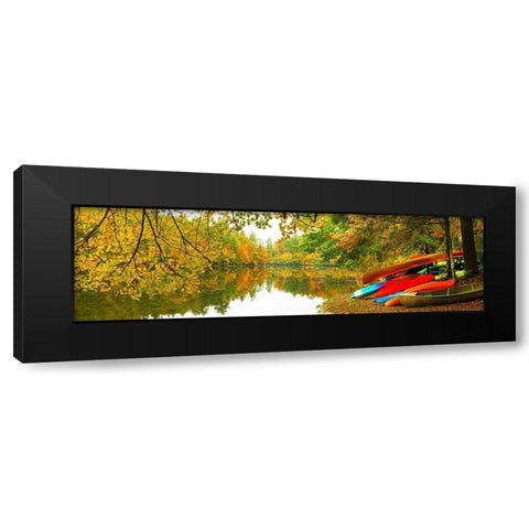 Autumn Fleet Black Modern Wood Framed Art Print with Double Matting by Reed, Jack