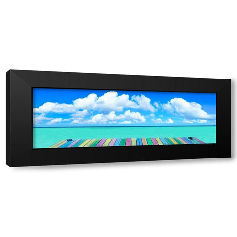 Rainbow Deck Black Modern Wood Framed Art Print with Double Matting by Reed, Jack