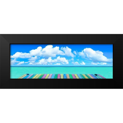 Rainbow Deck Black Modern Wood Framed Art Print by Reed, Jack