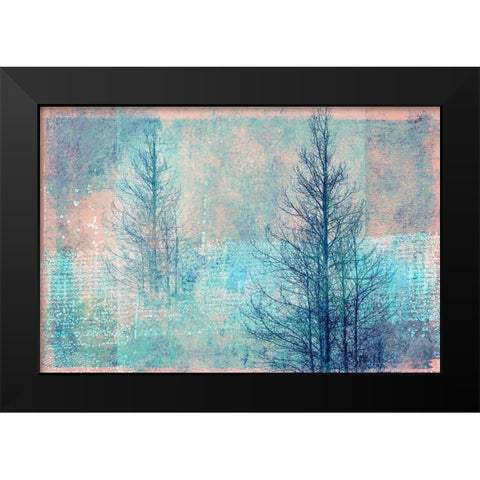 Ghostly Winter Black Modern Wood Framed Art Print by Ruest, Liz