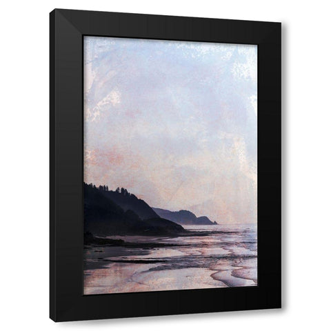 Sweeping Wind Black Modern Wood Framed Art Print by Ruest, Liz