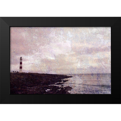 Let There Be Spaces Black Modern Wood Framed Art Print by Ruest, Liz