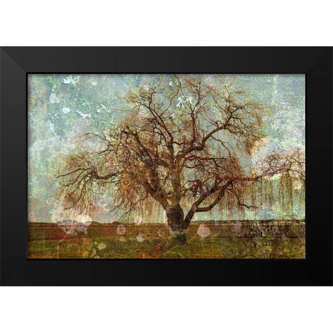 Roundabout Black Modern Wood Framed Art Print by Ruest, Liz