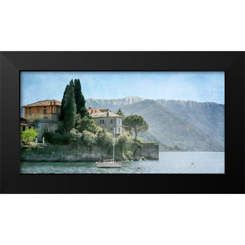 Varenna Vista Black Modern Wood Framed Art Print by Ryan, Brooke T.
