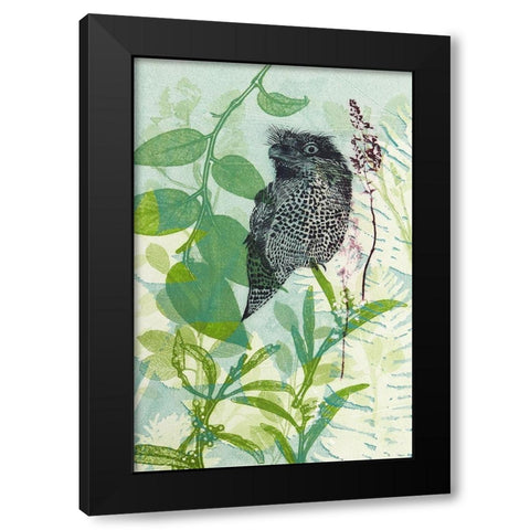 Hidden In My Garden Black Modern Wood Framed Art Print with Double Matting by Rice, Trudy