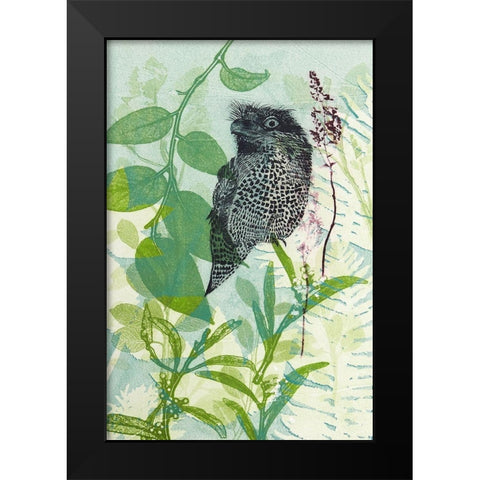 Hidden In My Garden Black Modern Wood Framed Art Print by Rice, Trudy