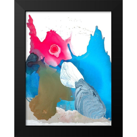 Unaâ€™s Beach Black Modern Wood Framed Art Print by Russell, Valerie
