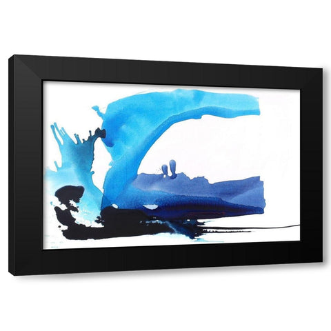 Sunset Black Modern Wood Framed Art Print with Double Matting by Russell, Valerie