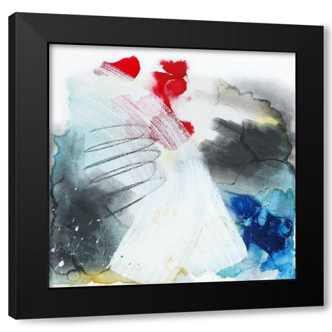 Windswept Black Modern Wood Framed Art Print with Double Matting by Russell, Valerie