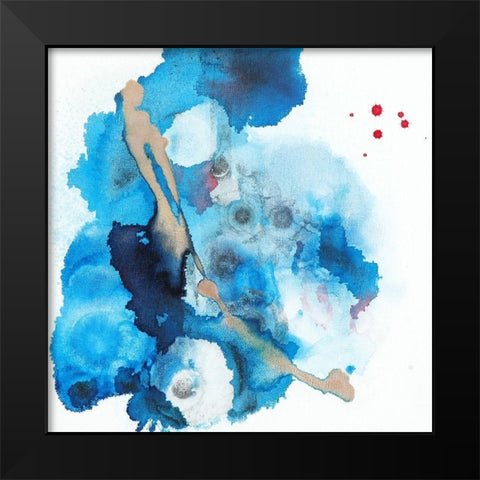 Diluted No. 2 Black Modern Wood Framed Art Print by Russell, Valerie