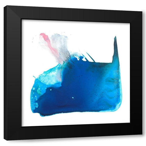 Blowhole Black Modern Wood Framed Art Print by Russell, Valerie