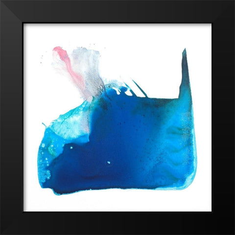 Blowhole Black Modern Wood Framed Art Print by Russell, Valerie