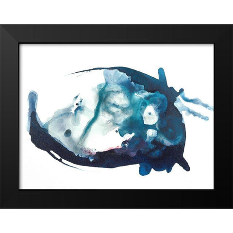 Lagoon Black Modern Wood Framed Art Print by Russell, Valerie