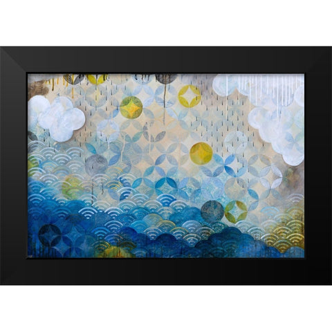 Float Black Modern Wood Framed Art Print by Robinson, Heather Noel