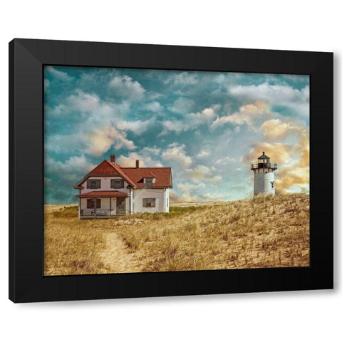 Race Point Light Black Modern Wood Framed Art Print with Double Matting by Ryan, Brooke T.
