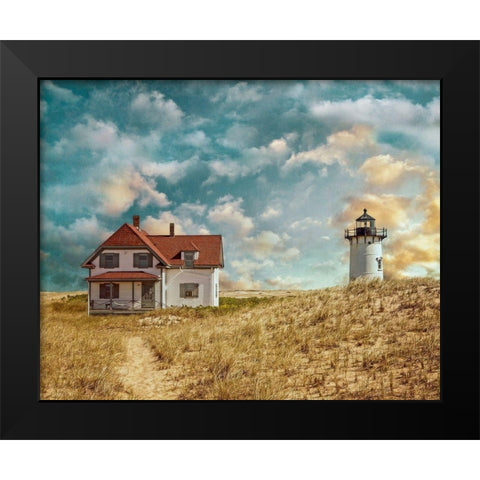Race Point Light Black Modern Wood Framed Art Print by Ryan, Brooke T.