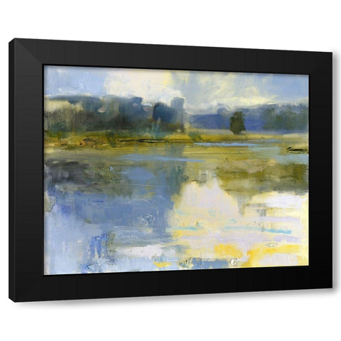 Cape Elizabeth Black Modern Wood Framed Art Print with Double Matting by Robbins, Kathleen