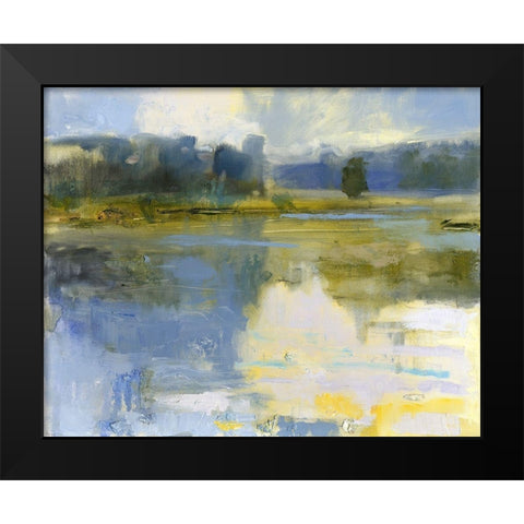 Cape Elizabeth Black Modern Wood Framed Art Print by Robbins, Kathleen