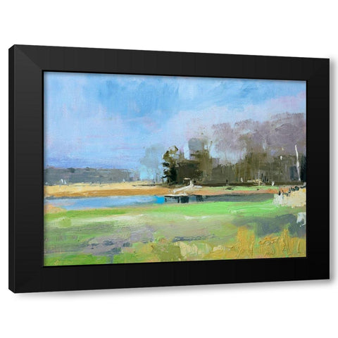 Odiorne Point Tree Line II Black Modern Wood Framed Art Print with Double Matting by Robbins, Kathleen