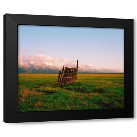 After Rain Black Modern Wood Framed Art Print by Rapson, Sol