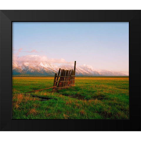 After Rain Black Modern Wood Framed Art Print by Rapson, Sol