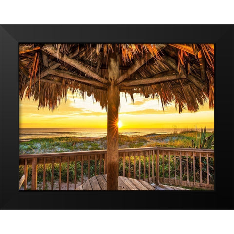 Breakfast Place Black Modern Wood Framed Art Print by Reed, Jack