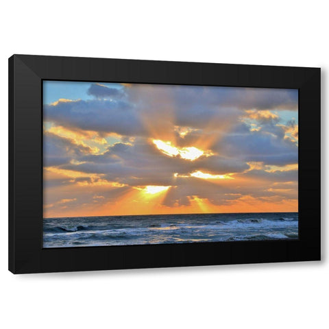 Sunrise Drama Black Modern Wood Framed Art Print by Reed, Jack