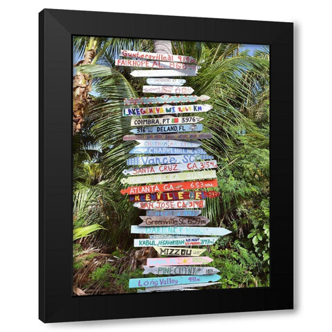 Signs Black Modern Wood Framed Art Print with Double Matting by Reed, Jack