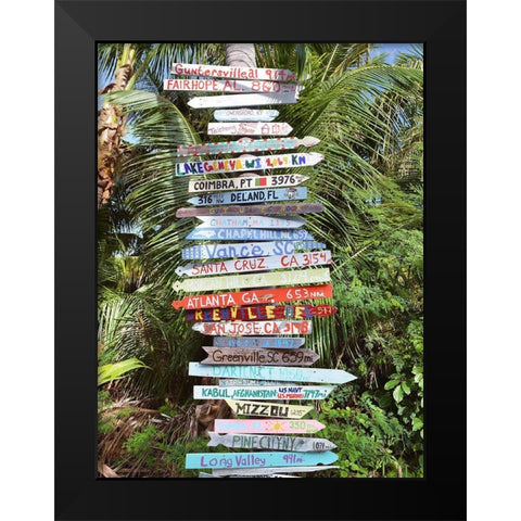 Signs Black Modern Wood Framed Art Print by Reed, Jack