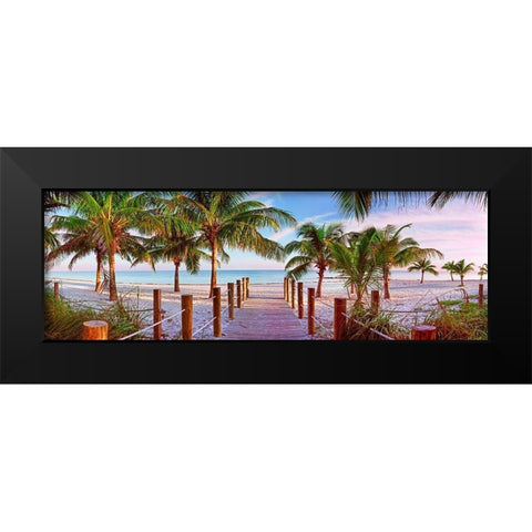 Swathers Beach Black Modern Wood Framed Art Print by Reed, Jack
