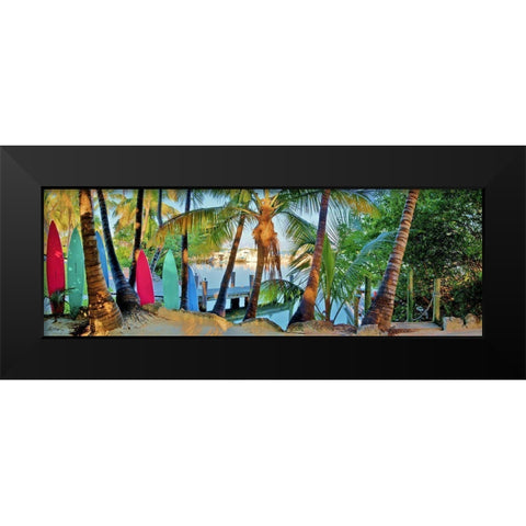 Island Style Black Modern Wood Framed Art Print by Reed, Jack