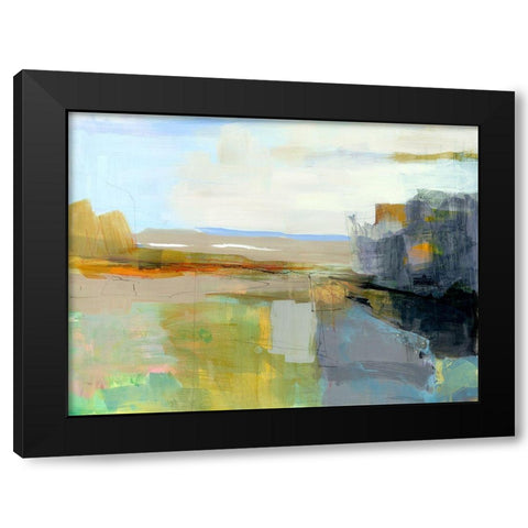Summer Vibes Black Modern Wood Framed Art Print by Robbins, Kathleen