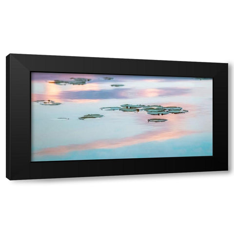 Cloud Reflections Black Modern Wood Framed Art Print by Ryan, Brooke T.