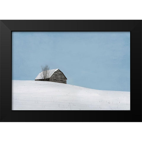 Minimalist Barn Black Modern Wood Framed Art Print by Ryan, Brooke T.