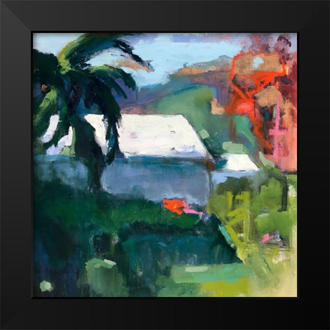 Crazy KW Black Modern Wood Framed Art Print by Railsback, Page Pearson