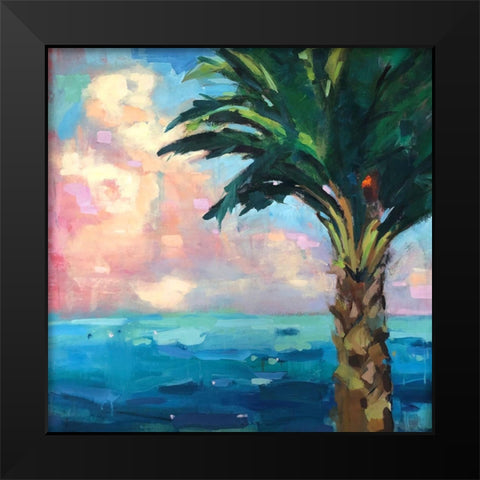 Palm Black Modern Wood Framed Art Print by Railsback, Page Pearson