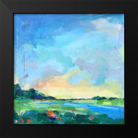 River Marsh Black Modern Wood Framed Art Print by Railsback, Page Pearson