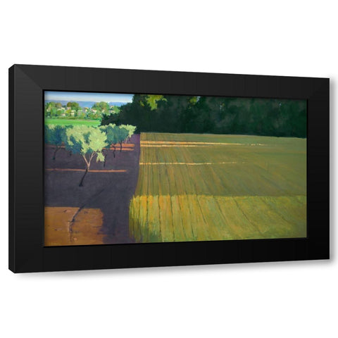 Last Light on Caromb Black Modern Wood Framed Art Print with Double Matting by Roberts, Ian