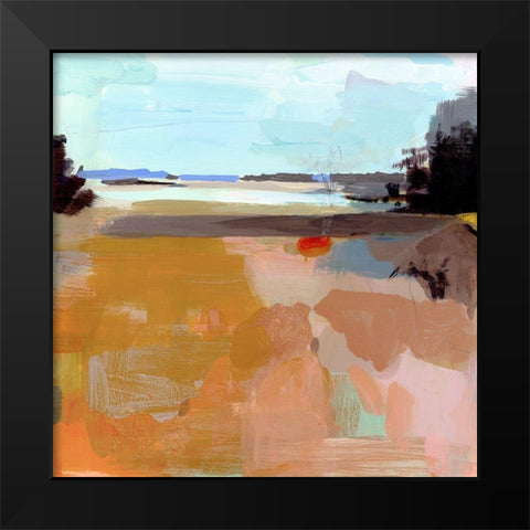Beach Plum Farm 1 Black Modern Wood Framed Art Print by Robbins, Kathleen