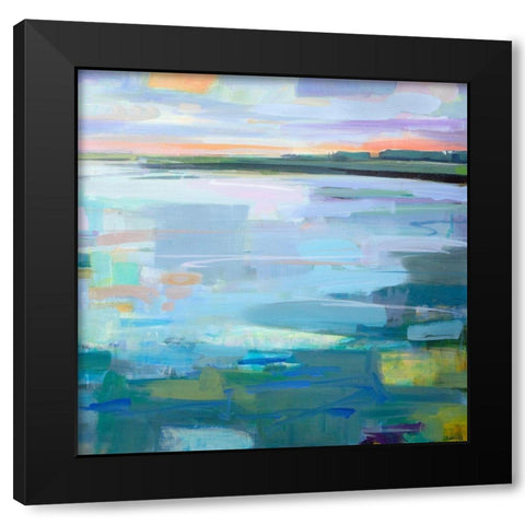 By The Footbridge Ogunquit Black Modern Wood Framed Art Print by Robbins, Kathleen