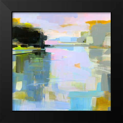 Chauncey Creek Black Modern Wood Framed Art Print by Robbins, Kathleen