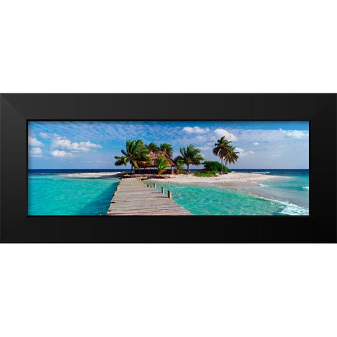 Island Life Black Modern Wood Framed Art Print by Reed, Jack