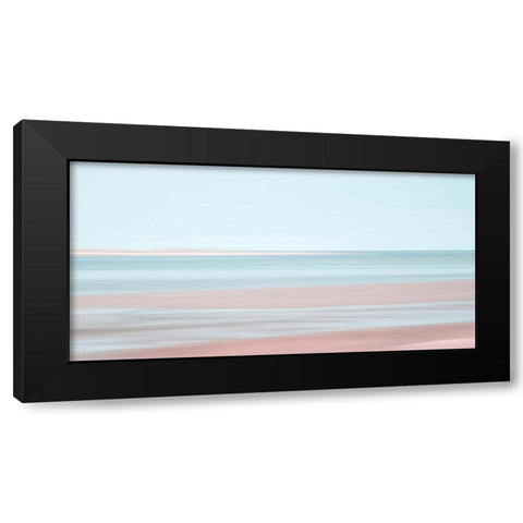 Pastel Abstract Beach 4 Black Modern Wood Framed Art Print by Ryan, Brooke T.
