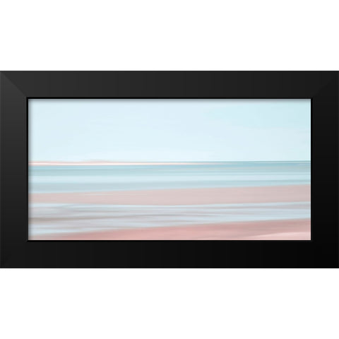 Pastel Abstract Beach 4 Black Modern Wood Framed Art Print by Ryan, Brooke T.