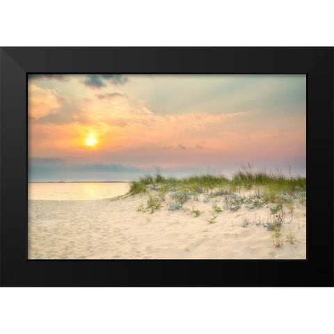 Morning Beach 2 Black Modern Wood Framed Art Print by Ryan, Brooke T.
