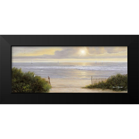Summer Moments II Black Modern Wood Framed Art Print by Romanello, Diane